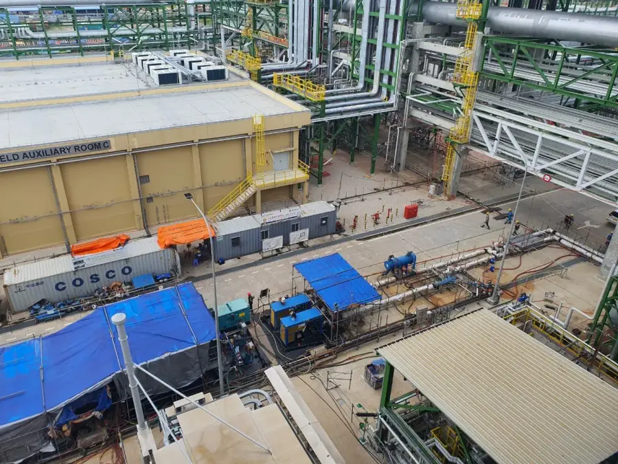 Chemical cleaning of process equipment at an industrial facility (4 / 7)