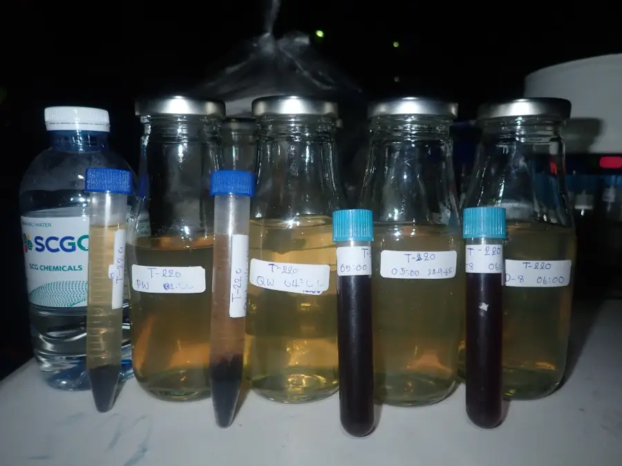 Decontamination and degassing work on process equipment at a petrochemical site (5 / 12)